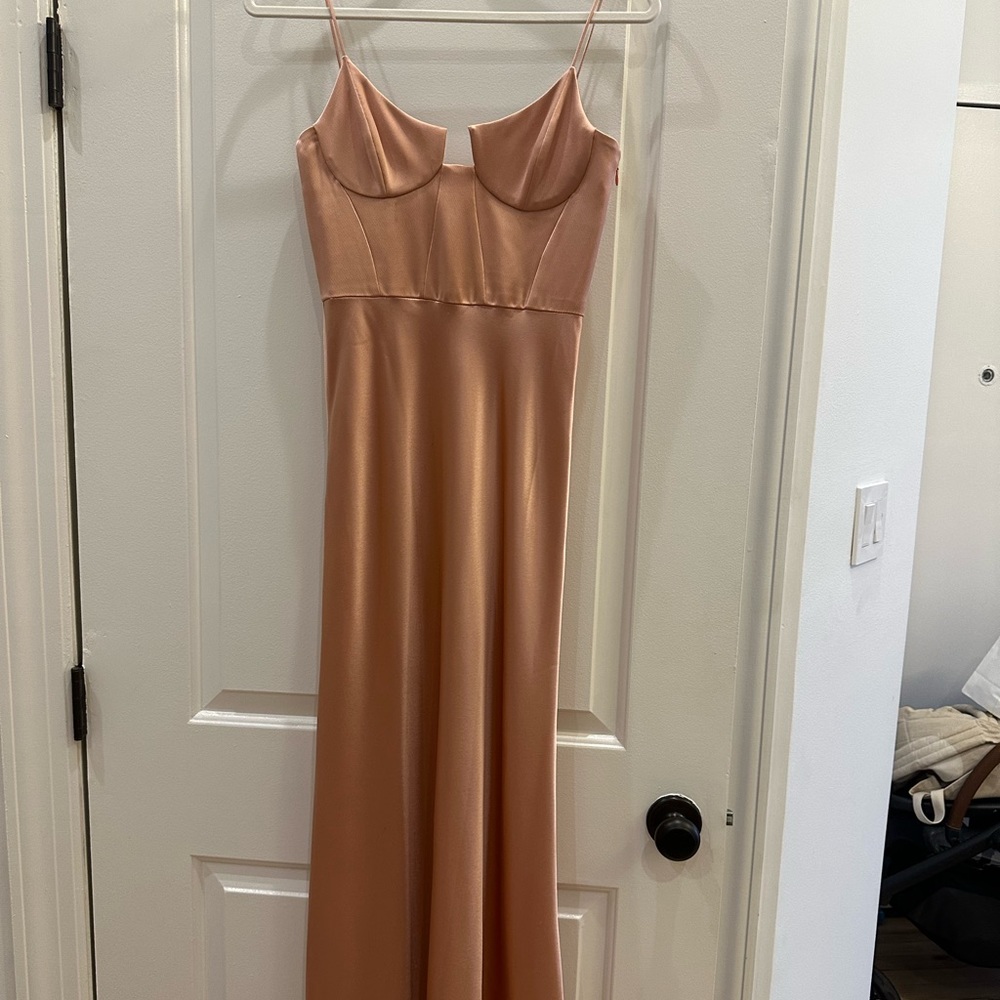 GALVAN LONDON PINK SILK GOWN
